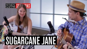 Sugarcane Jane performs in the Acoustic Guitar studios