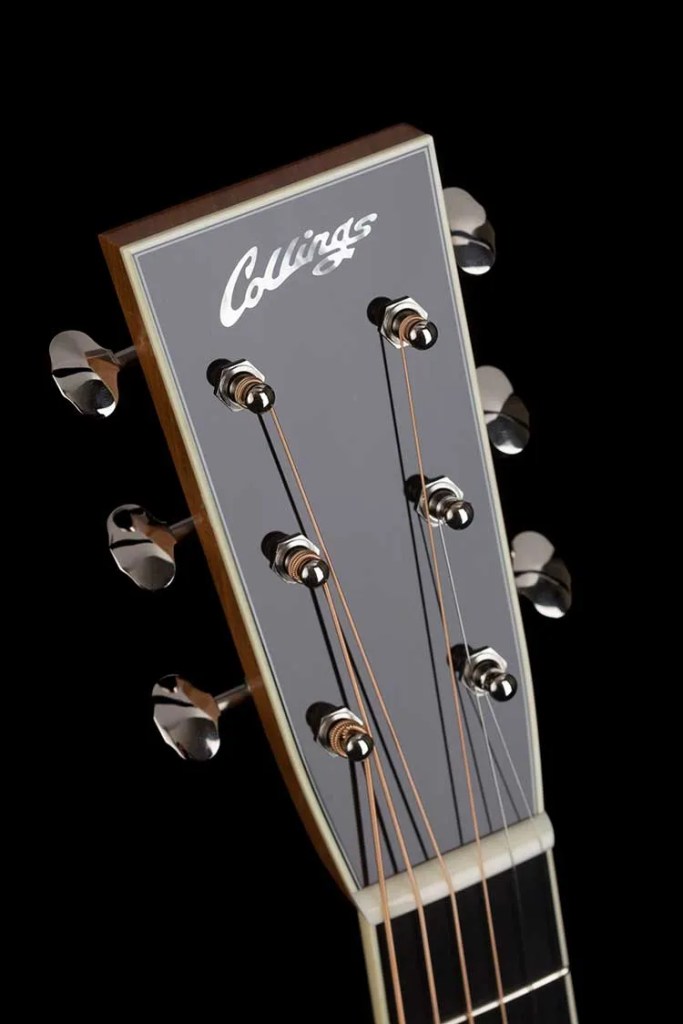 Collings OM3 custom acoustic guitar headstock