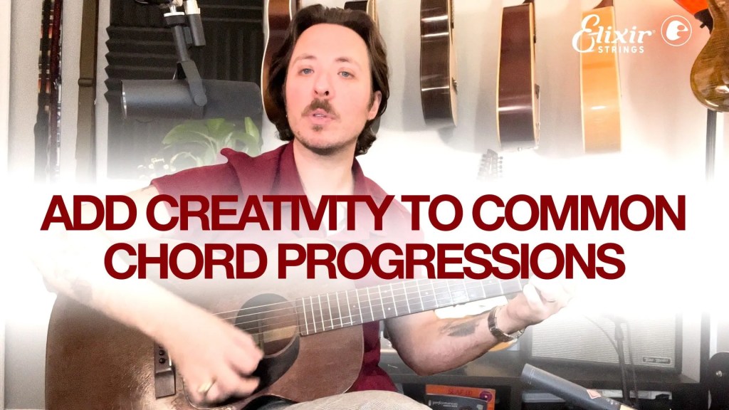 Scott Goldabum demonstrates acoustic guitar exercises to add creativity to common chord progressions