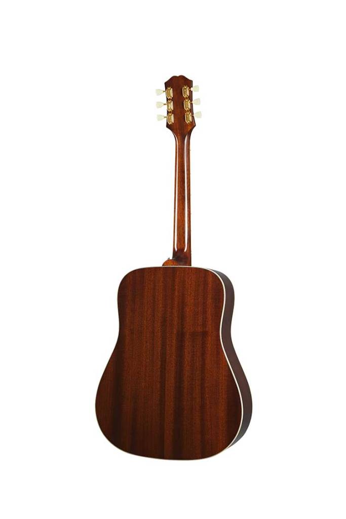 Epiphone Inspired by Gibson Hummingbird acoustic mahogany guitar back