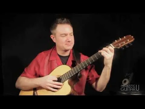 a guitar player with his instrument